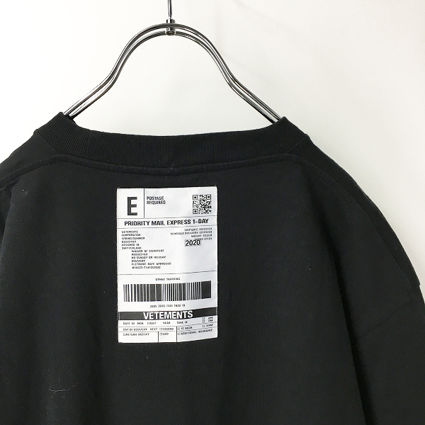 2020SS VETEMENTS ヴェトモン バーコードパッチロゴ オーバーサイズ T 2020SS VETEMENTS ヴェトモン バーコードパッチロゴ オーバーサイズ T
