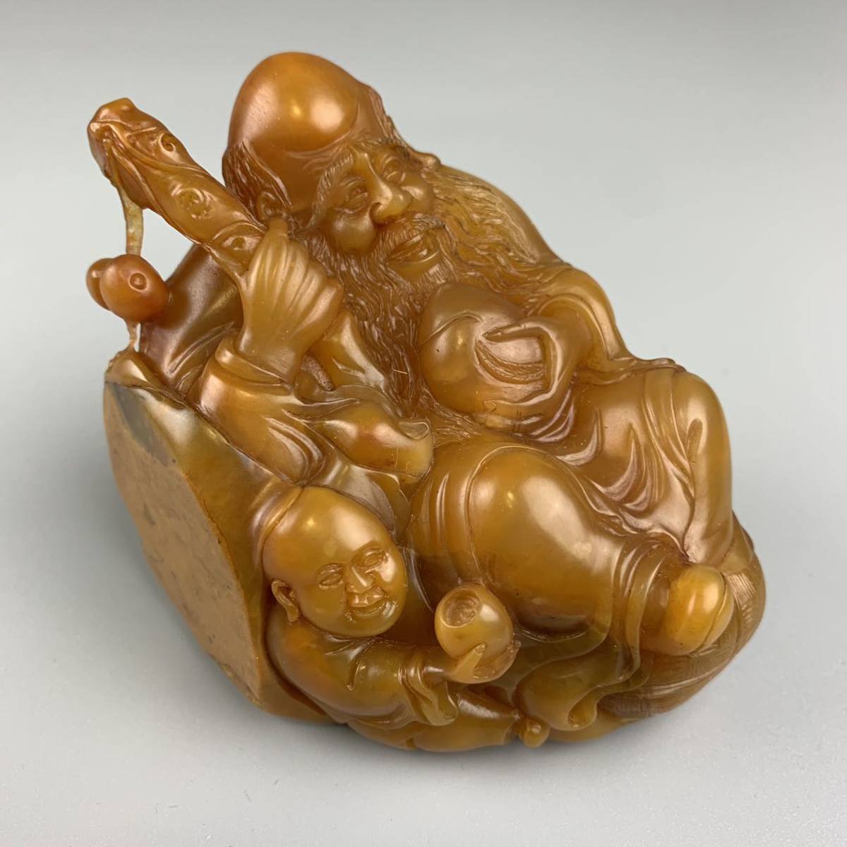 石彫刻置物 石彫 中国美術/寿山石 古玩