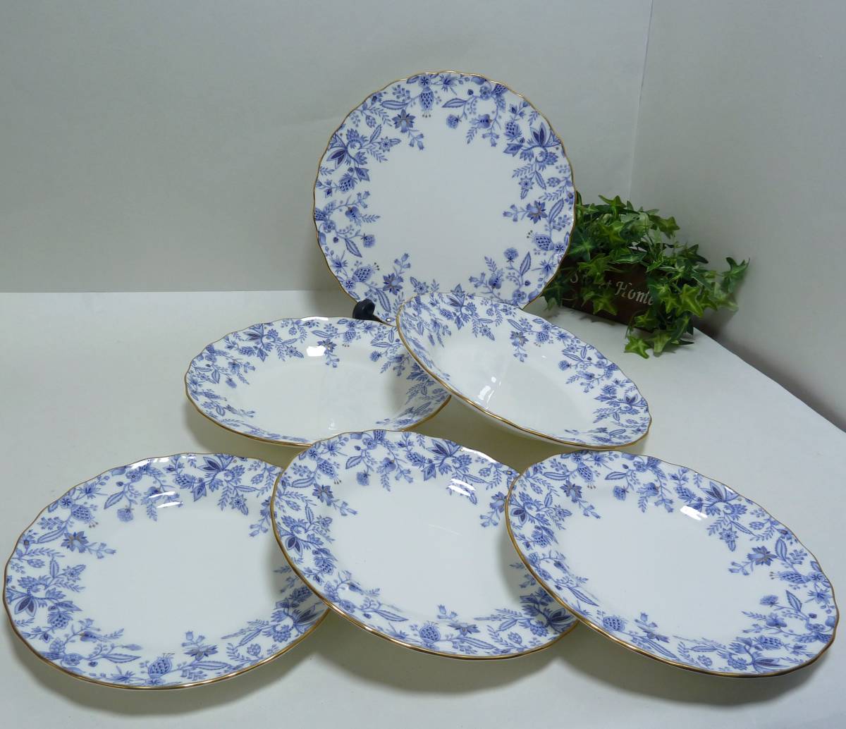 Noritake ノリタケ ブルーソレンティーノ 廃盤品 26cmプレート1枚 21cm 