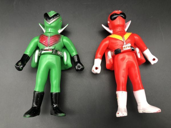 ☆【同梱不可】中古品 ソフビ 秘密戦隊ゴレンジャー アカレンジャー 