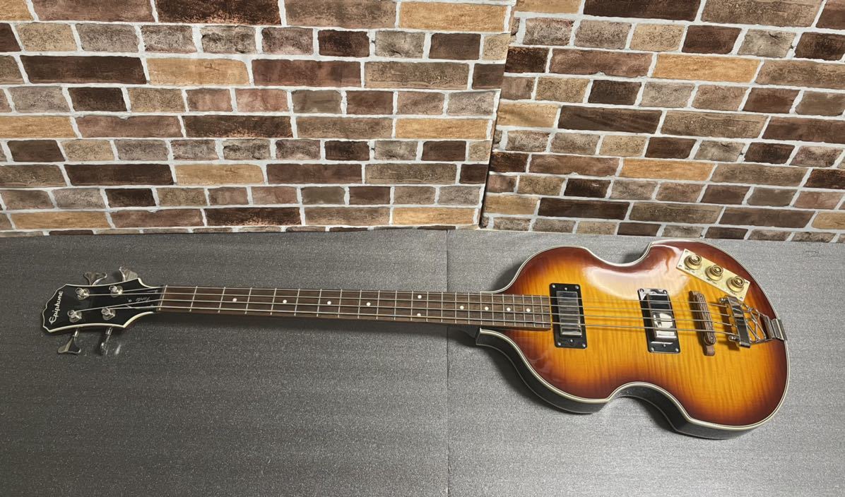 【美 品】Epiphone エピフォン Viola Bass Epiphone Viola Bass エピフォン Vintage Sunburst ビオラベース