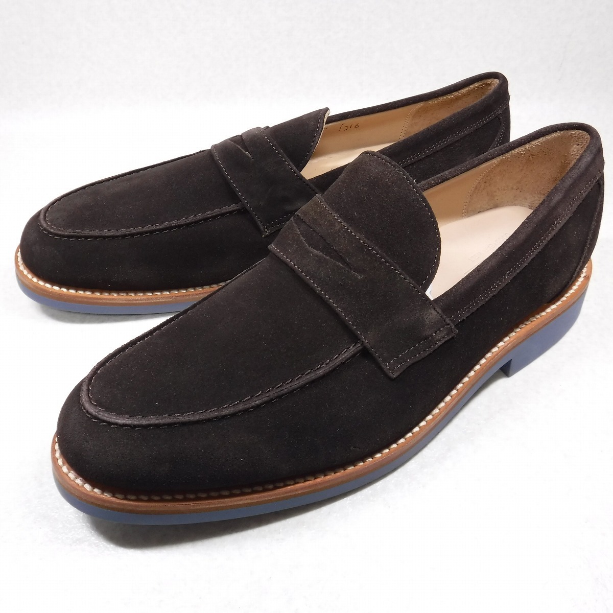  KK279 madras マドラス インポート ARDEN HILLS 定価22000円 濃茶 スエード牛革コインローファースリッポン 26.5 グッドイヤー製法(26.5cm)｜売買されたオークション情報、yahooの商品情報をアーカイブ 26.5cm