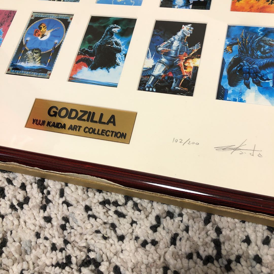 200枚限定 開田裕治 アートコレクション ゴジラ 額装 GODZILLA 特撮 直筆サイン入り アートフレーム_4