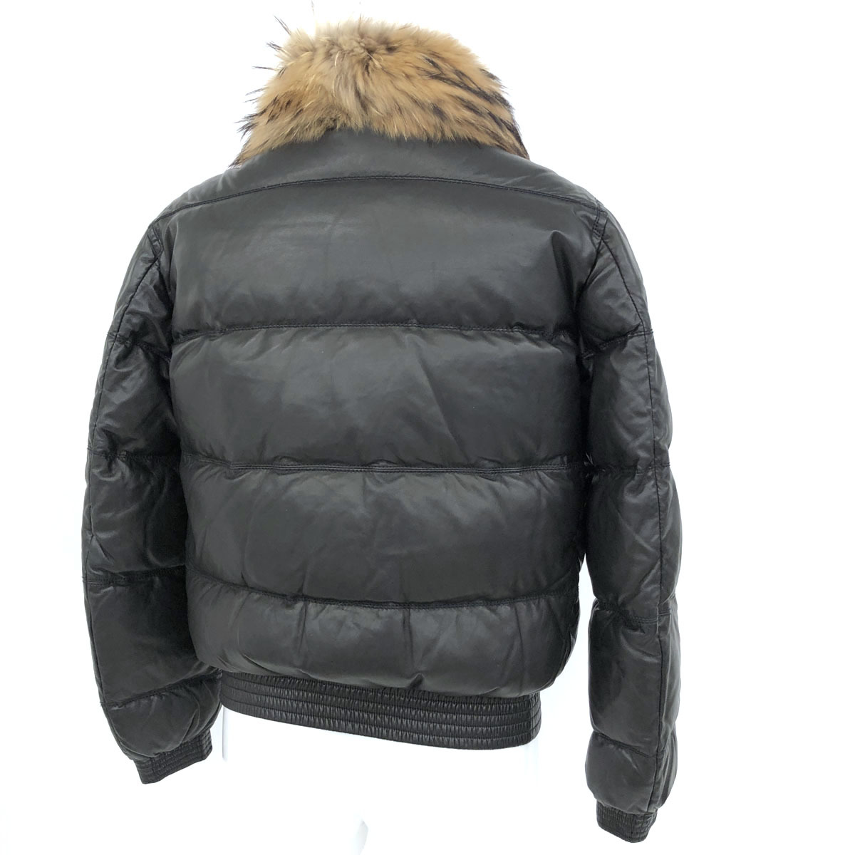 ◇JOSEPH HOMME ジョゼフオム ファー付レザーダウンジャケット サイズ 