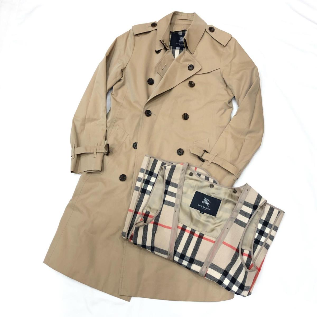 バーバリーロンドン トレンチコート ノバチェック ライナー ベルト ベージュ40 BURBERRY バーバリー トレンチコート ノバチェックライナー付 ベルト