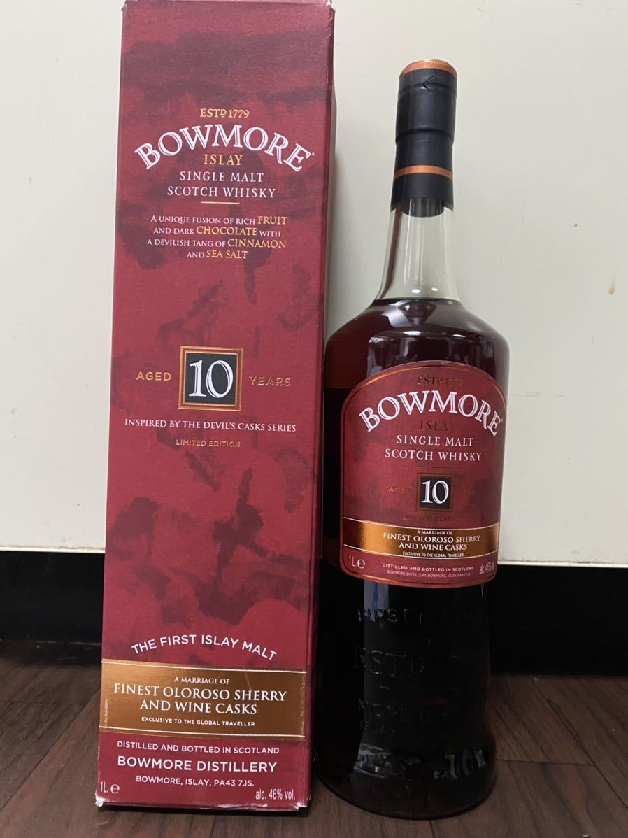 新作入荷，最新作 1円 ボウモア インスパイアード デビルズカスク 46% 700ml(アイラ)｜売買されたオークション情報、yahooの商品情報をアーカイブ公開 - オークファン シングルモルト