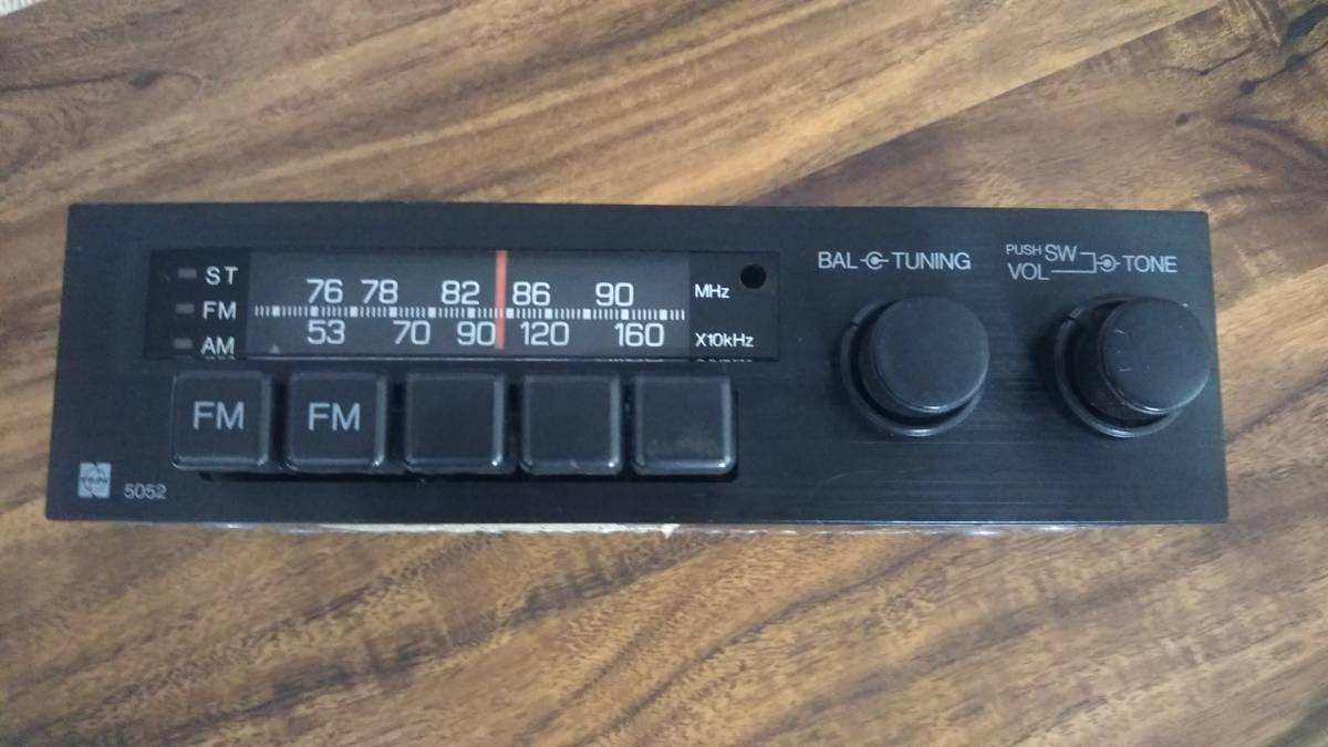 ナショナル 5052 トヨタ純正 FM AM ラジオ 旧車 レトロ レストア 中古