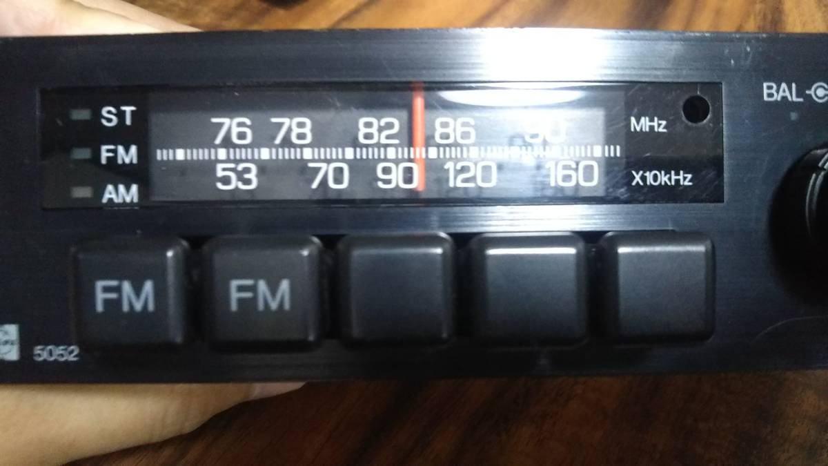 ナショナル 5052 トヨタ純正 FM AM ラジオ 旧車 レトロ レストア 中古