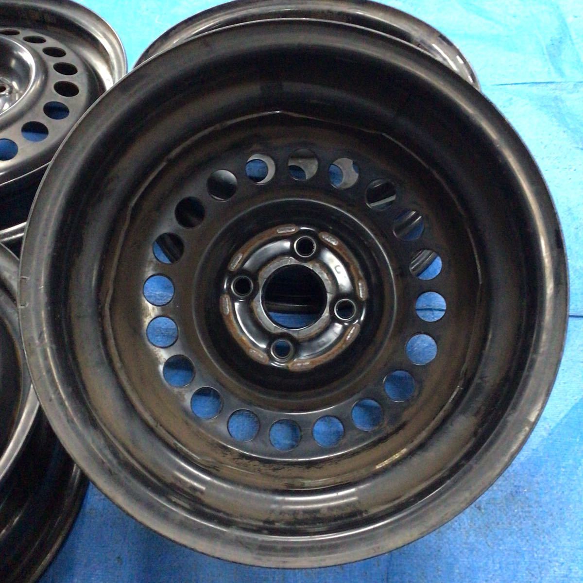 ホンダ フィット純正スチールホイール 15×5.5J+45 15インチ 4本セット 