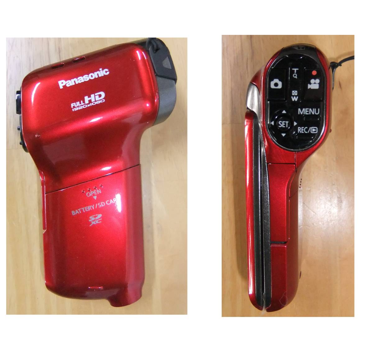 Panasonic HX-DC3 レッド 動作確認済 デジタルムービーカメラ □ ほぼ
