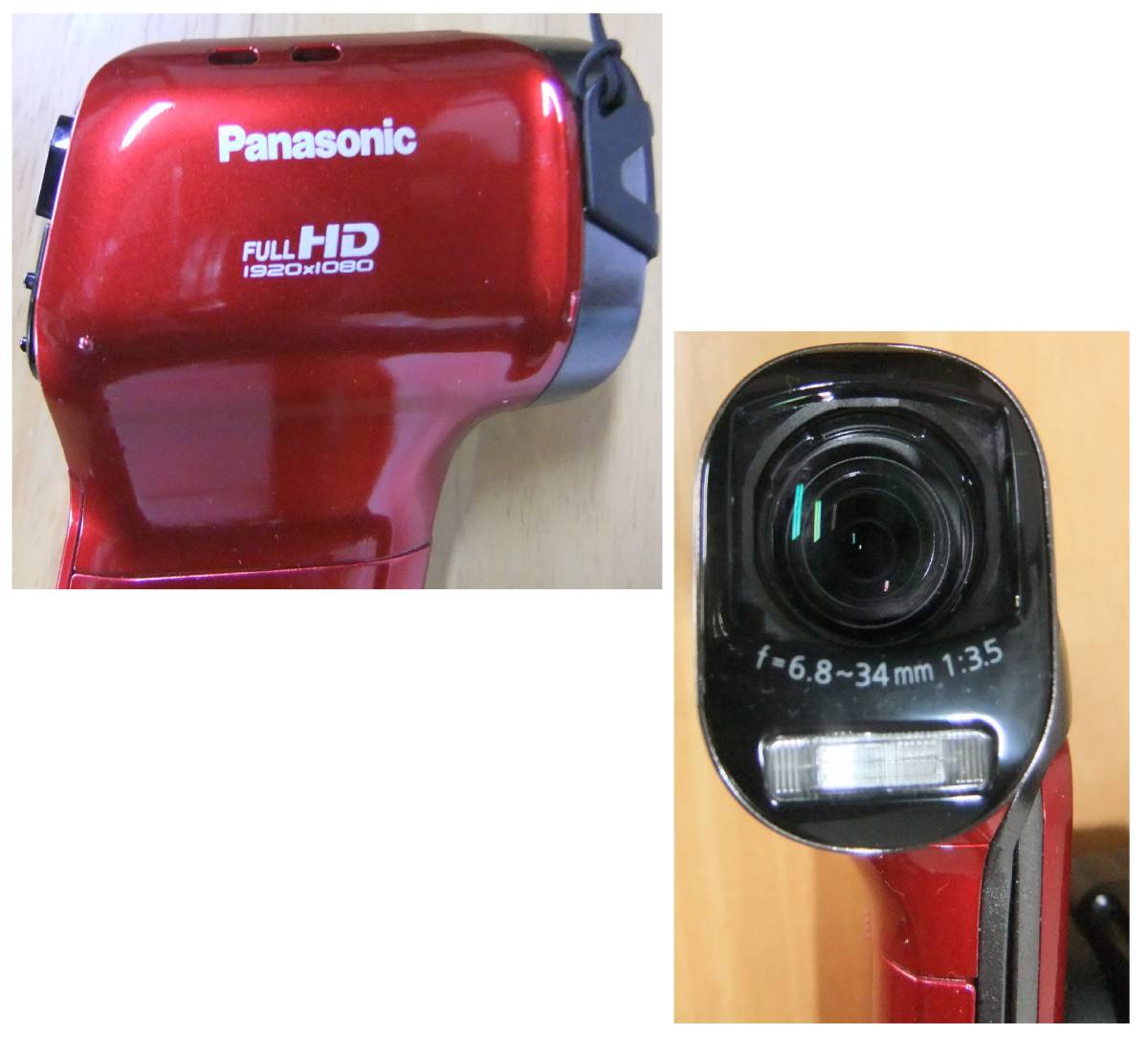 Panasonic HX-DC3 レッド 動作確認済 デジタルムービーカメラ □ ほぼ