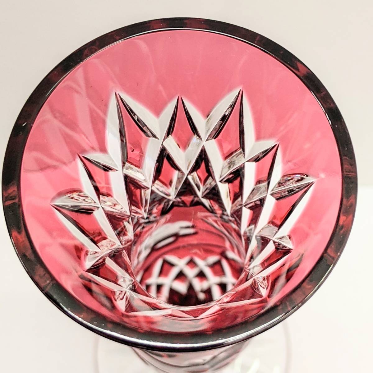 1円～】3119☆美品☆KITAICHI GLASS 北一硝子 キタイチ グラス 赤被せ