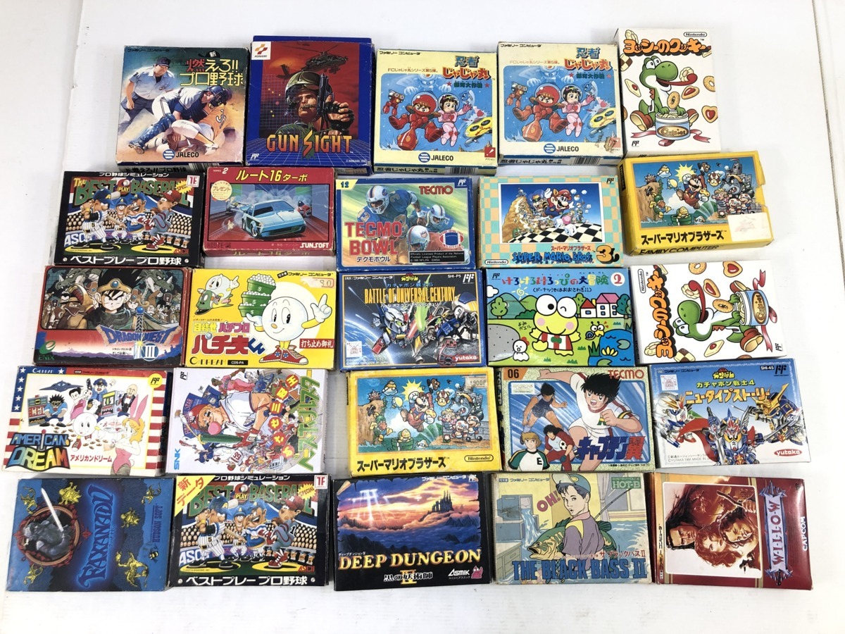 04y7176)【1円～】FCソフト 69本まとめセット[ヨッシー/マリオ 