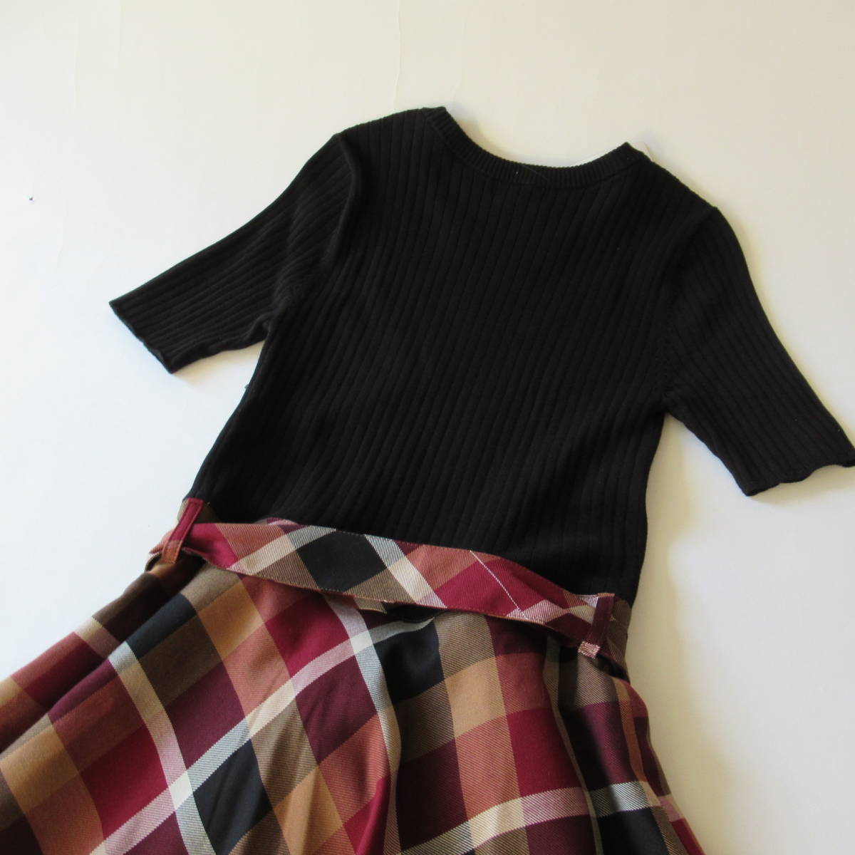 LABEL &frasl; BLUE CRESTBRIDGE BLACK ブルーレーベル・クレストブリッジ公式(ブルーレーベル&frasl;ブラック 高級 10周年記念クレストブリッジチェックドッキングドレス（ドレス グレイＬ 0 たてスラブ作務衣 ひめか作務衣 日本製 メンズ CRESTBRIDGE(ブルー CRESTBRIDGE(ブルーレーベル・クレスト