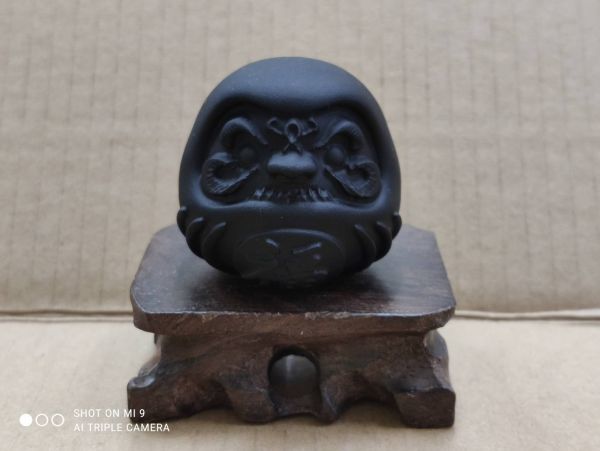 厳選 黒曜石 オブシディアン だるま 達磨 原石 インテリア 置物