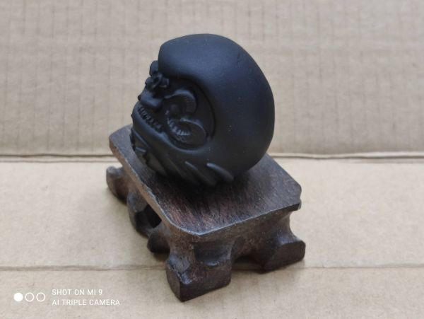 厳選 黒曜石 オブシディアン だるま 達磨 原石 インテリア 置物