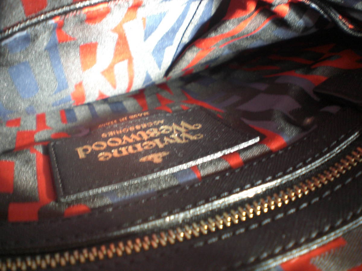 Westwood Vivienne ヴィヴィアンウエストウッド ショルダーバッグ (ヴィヴィアンウエストウッド) ヴィヴィアン ブラック ウエストウッド ネイビー オーブ レディース バッグ チェーンオーブレザーショルダーバッグ Red レッドレーベル(Vivienne ドロスト