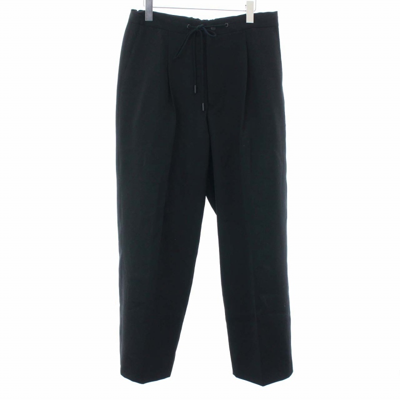 セール，得価 ザ リラクス THE RERACS 21AW ワイドイージースラックス WIDE EASY SLACKS パンツ ジップフライ ウール 46 M 黒 ブラック /YT メンズ(Mサイズ)｜売買されたオークション情報、yahooの商品情報をアーカイブ Mサイズ