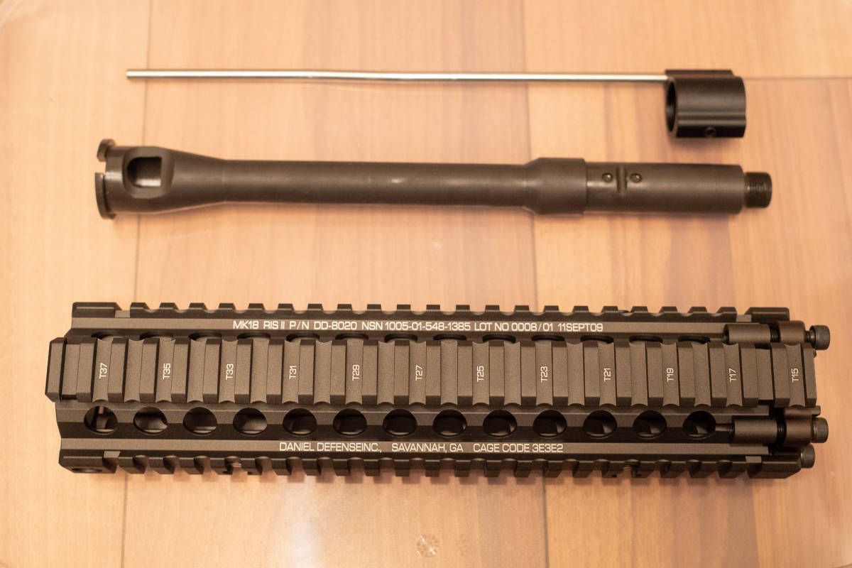 GHK Daniel Defense Ris2 mk18 mod1 9.5インチ ハンドガード De