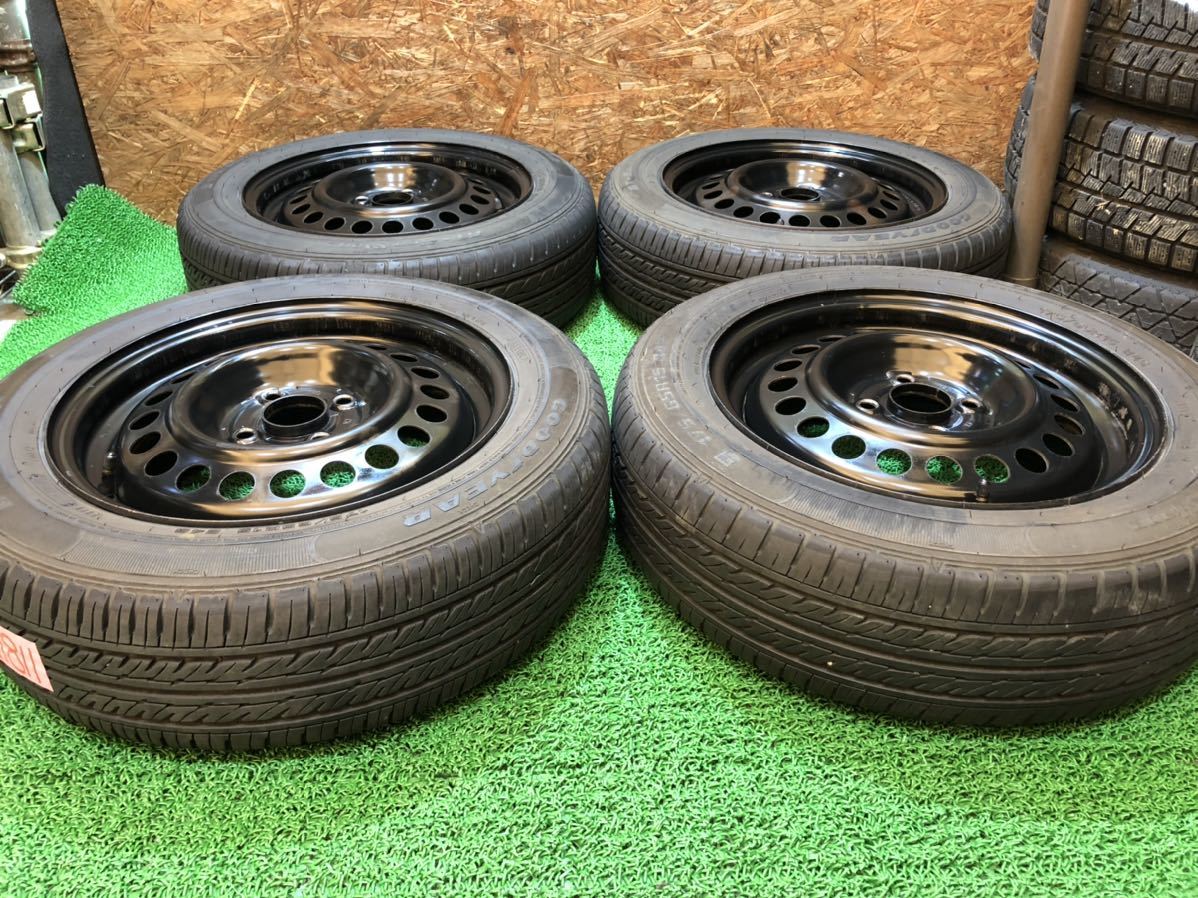 ホンダ純正 15inch 5.5j × GOODYEAR 175/65R15 PCD100 4穴 グレイス