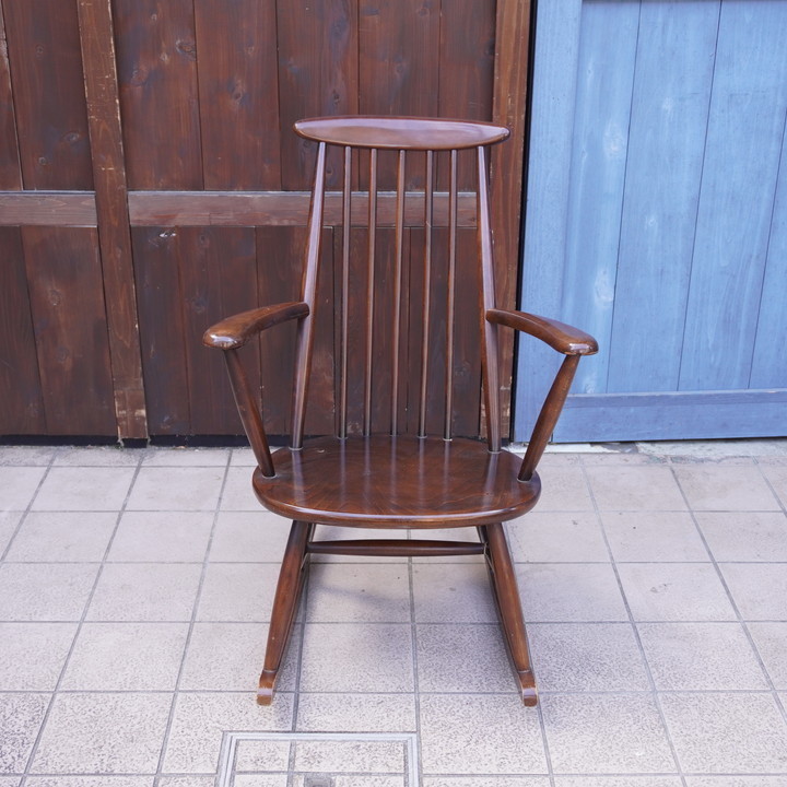 飛騨高山 ヤマキマーク ロッキングチェア 飛騨家具 山 ヤマキ 北欧  