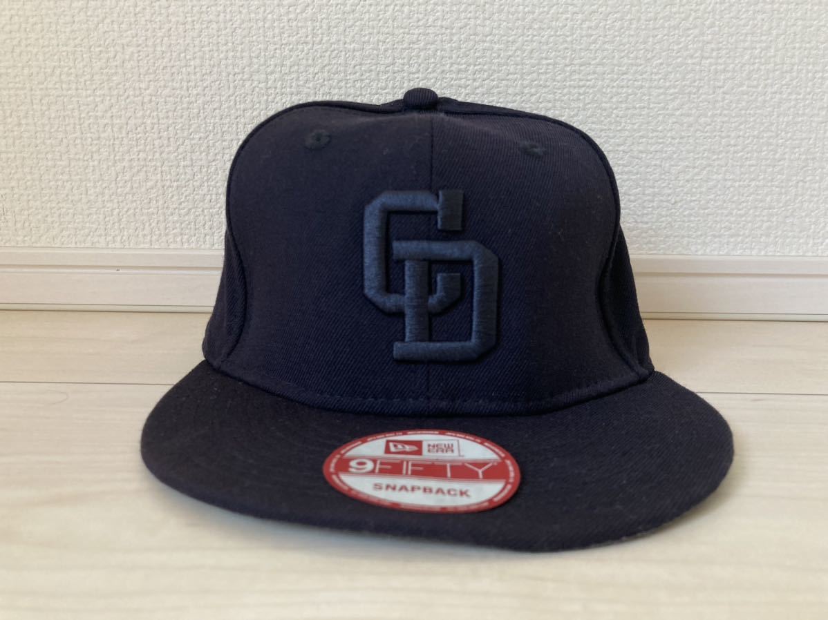【レア】中日ドラゴンズ NEW ERA 9FIFTYキャップ スナップバック NEW ERA ニューエラ 9FIFTY 中日 ドラゴンズ GD ネイビー 紺 SNAPBACK