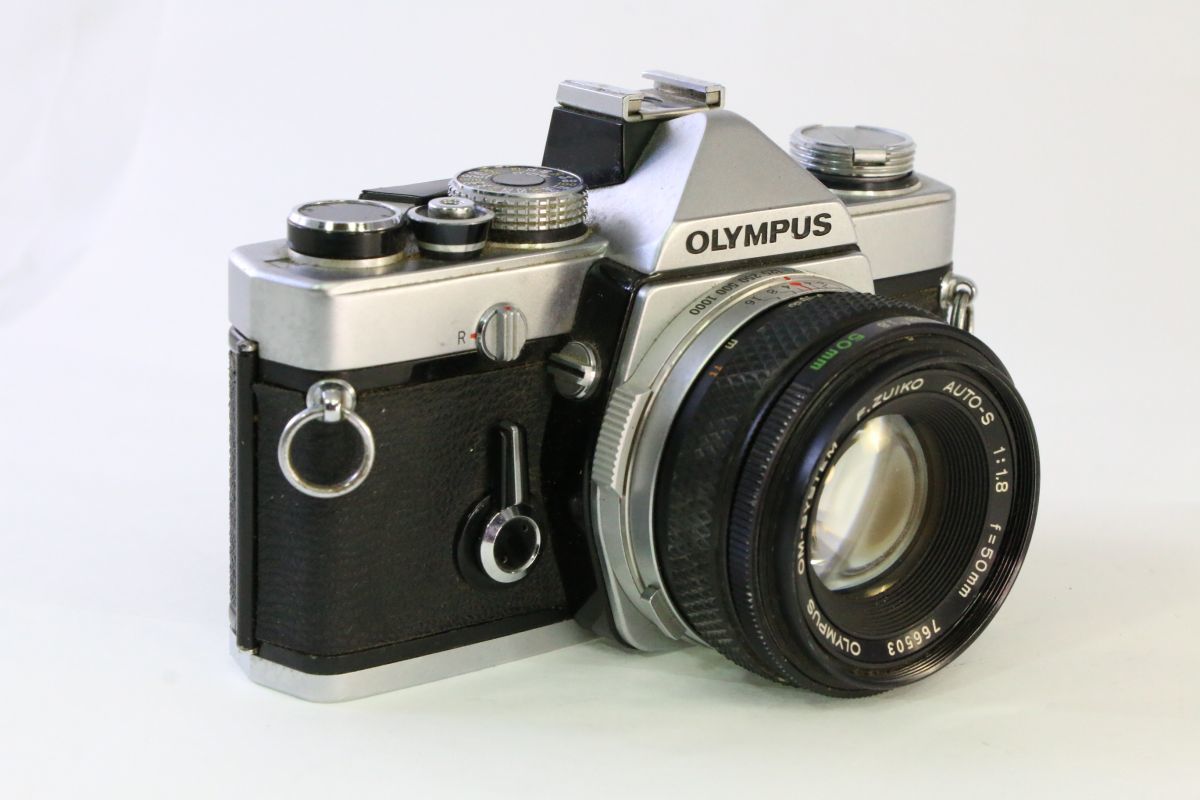 ジャンク☆オリンパス OLYMPUS OM-1+ZUIKO 50mm F1.8☆スロー不良☆AM