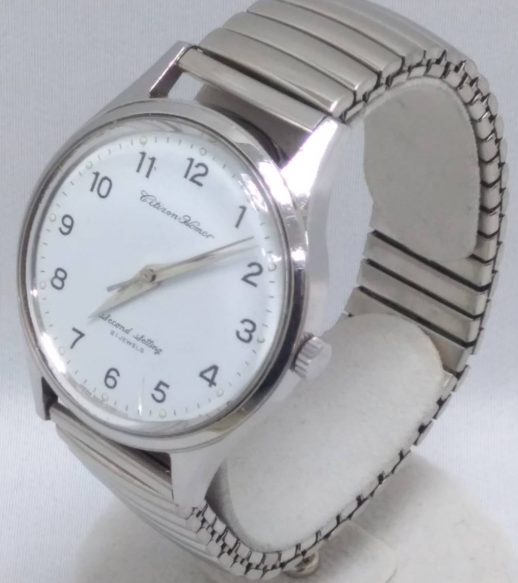 ジャンク不動品】 CITIZEN HOMER シチズンホーマー 鉄道時計 東南鉄 手