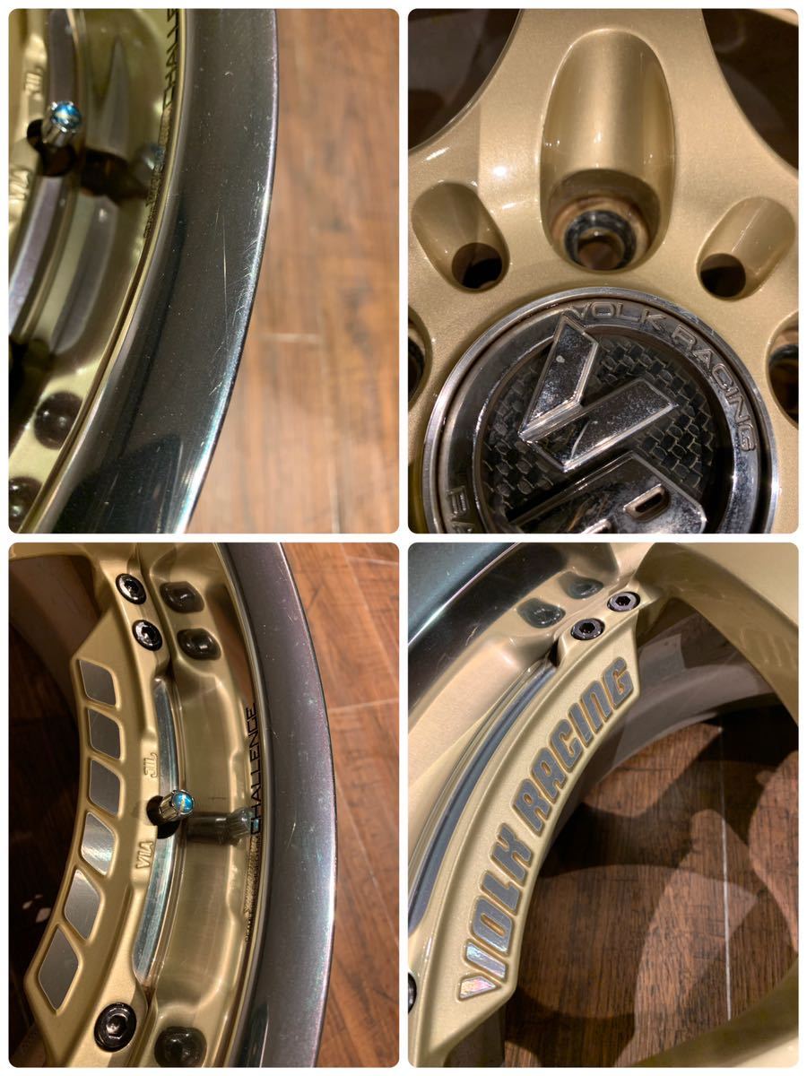 RAYS volk racing SF CHALLENGE チャレンジ 18インチ 4本 8j 9j 114.3 5穴 美品 te37 ce28 スープラ RX7 ER34 JZX100 鍛造 リム forged Volk SF RAYS FZero 5-114.3 RACING(ボルク