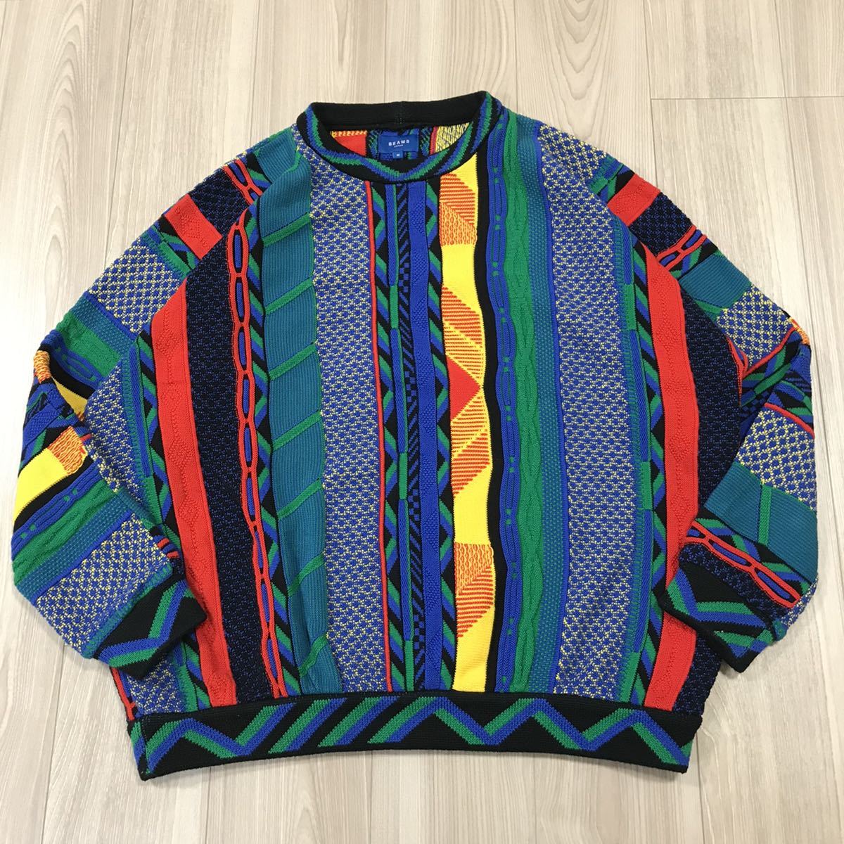 定価27,500 BEAMS JAPAN gim ビームス プレッサー 3D 立体 ニット 