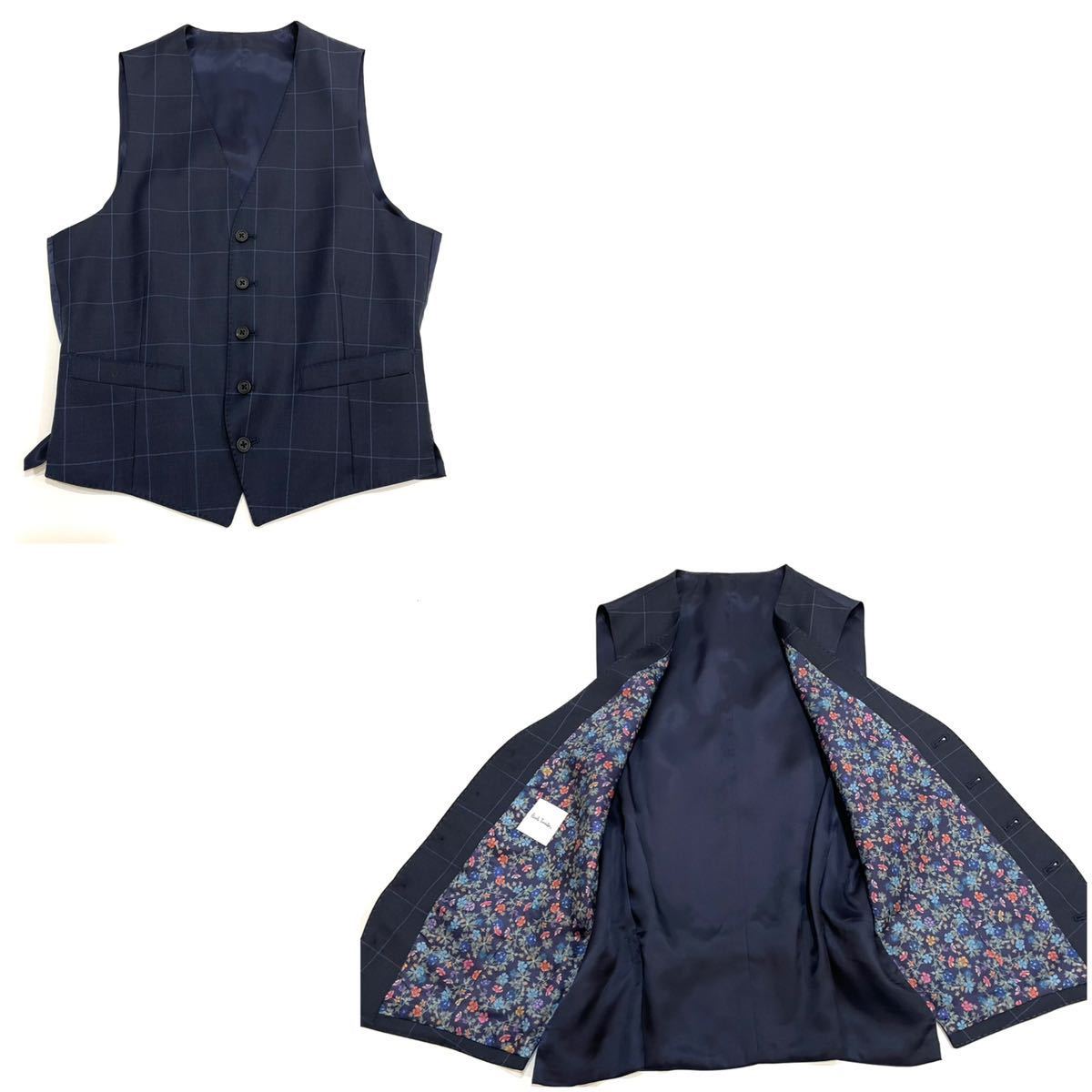 美品!!DORMEUIL Paul Smith SOHO 273005 ポールスミス 高級 3ピース 