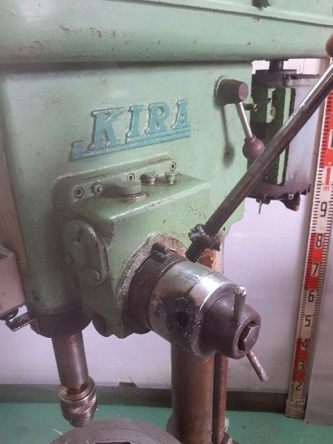 KRDG-420P キラ ボール盤 KIRA | 200V11079763 卓上ボール盤 三相200V 動作良好 ※店舗引取り歓迎 KIRA&frasl;キラ 0.55kW 13mm 自動送り機能付き卓上ボール盤 アタッチメント KRDG-420P（試運転動画）