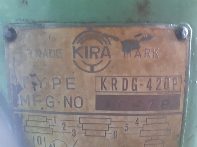 KRDG-420P キラ ボール盤 KIRA | 200V11079763 卓上ボール盤 三相200V 動作良好 ※店舗引取り歓迎 KIRA&frasl;キラ 0.55kW 13mm 自動送り機能付き卓上ボール盤 アタッチメント KRDG-420P（試運転動画）