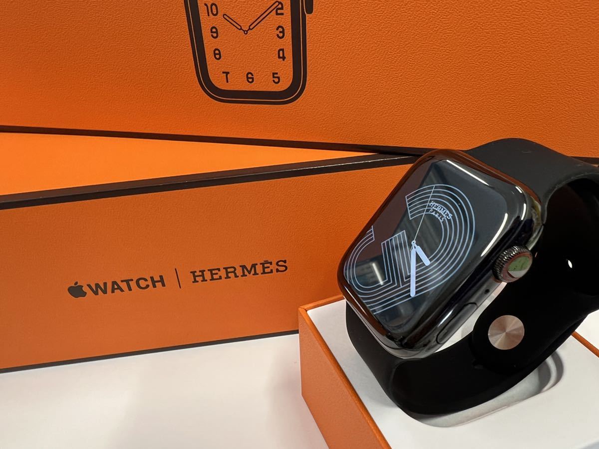 ☆即決 美品 Apple Watch series5 HERMES 44mm ブラック 本体 アップル
