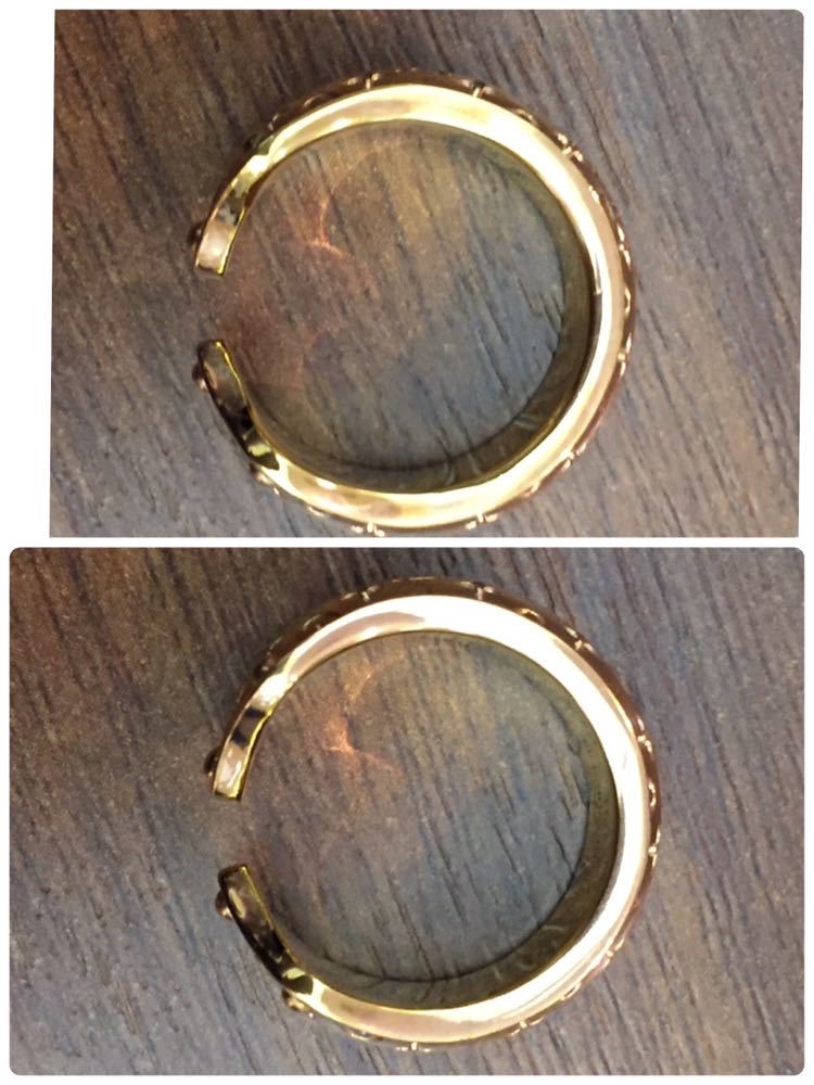 LOUIS VUITTON】バーグ ナノグラム スウィート ドリーム リング ピンク  