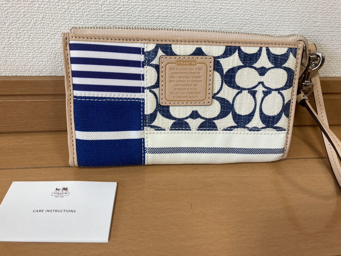 新品 コーチ 布 財布 ポーチ コーチ COACH ポーチ Y2K 未使用品2個の通販