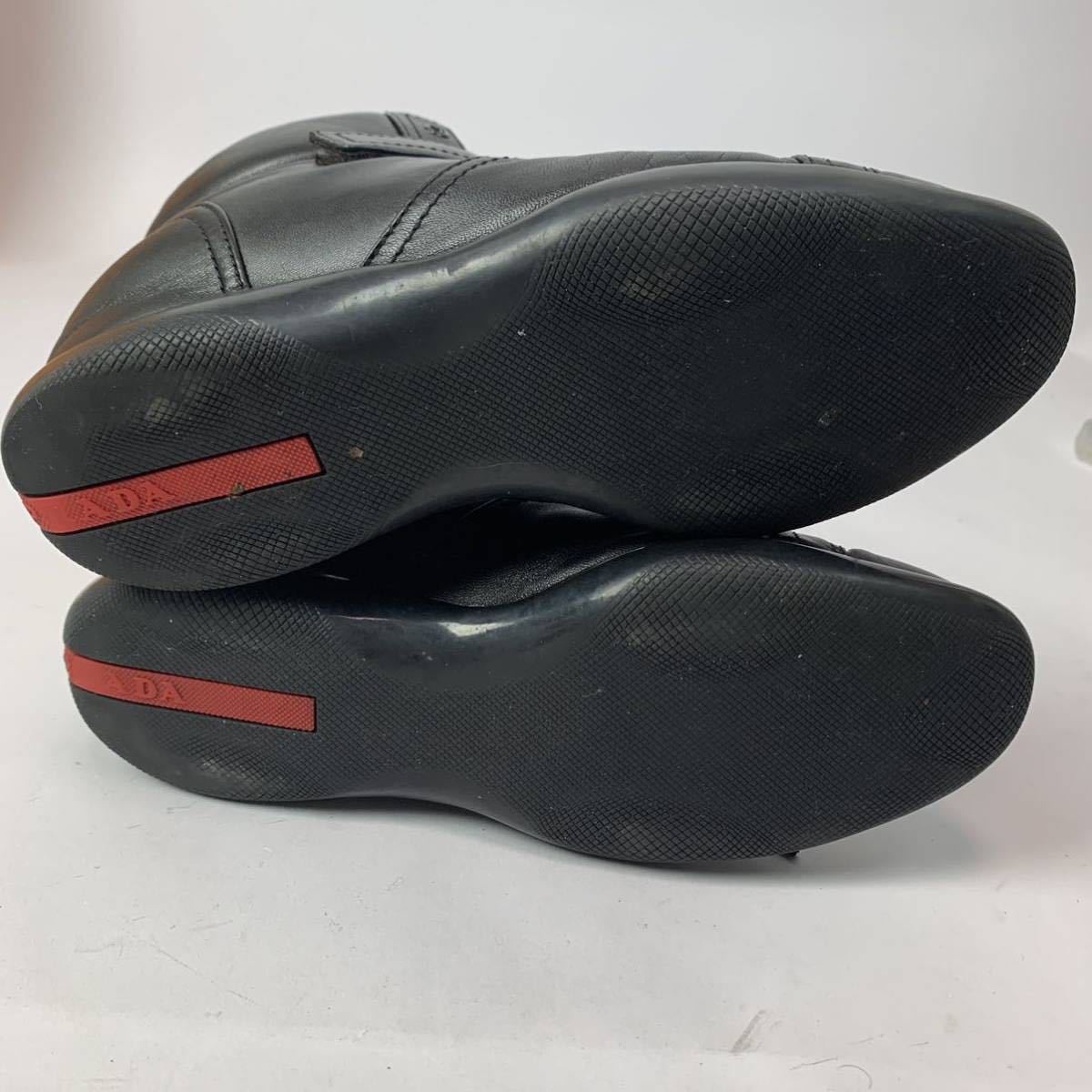 PRADA SPORTS プラダ スポーツ ハイカットスニーカー レザーシューズ 