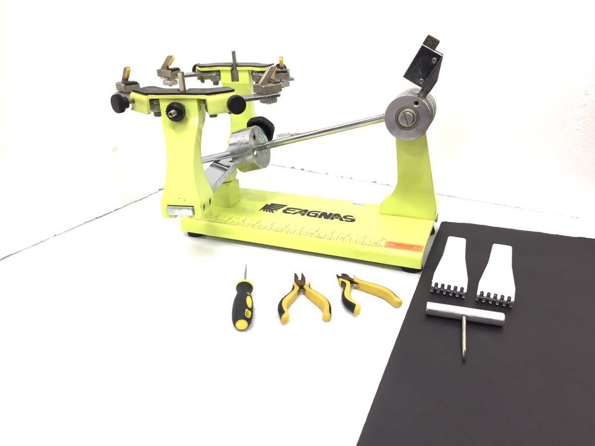 アシックス　テニスシューズ　 オムニ　クレー　コート用 25.5cm EAGNAS イグナスガット張り機 分銅式バドミントン用テーブルタイプ