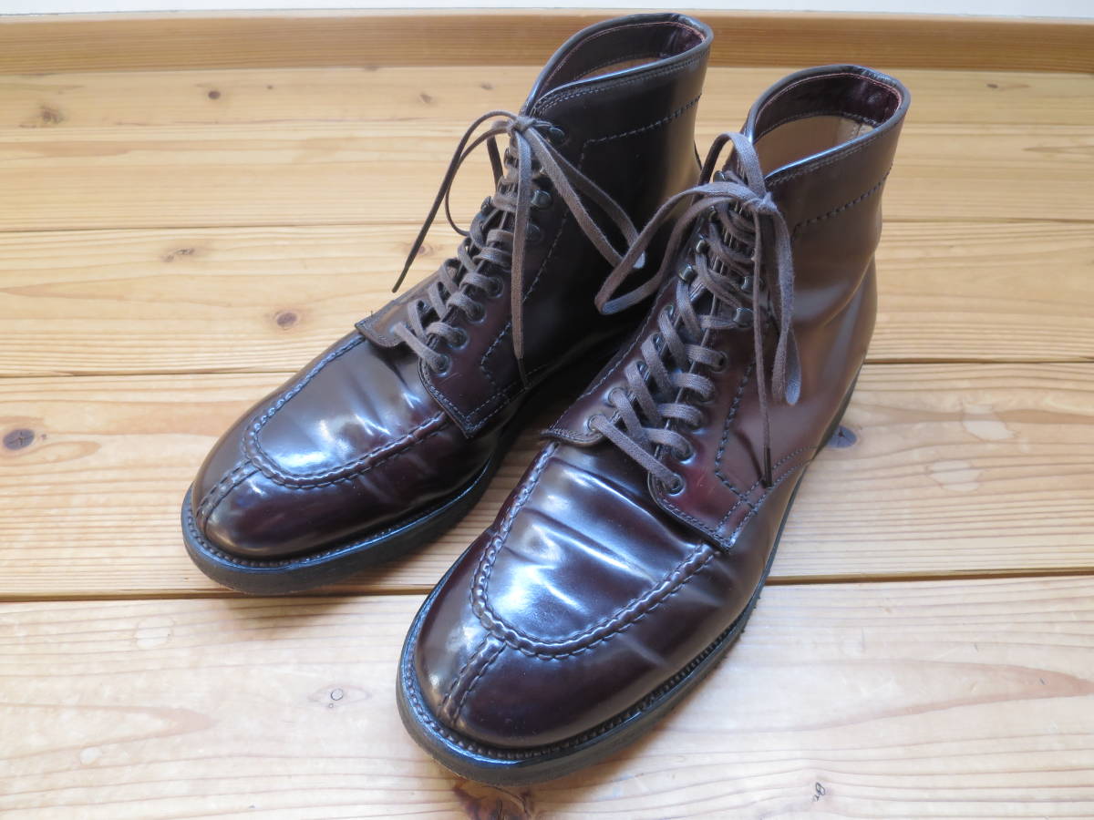 9.5D 箱・収納袋付 中古美品 ALDEN オールデン 4540H タンカーブーツ 
