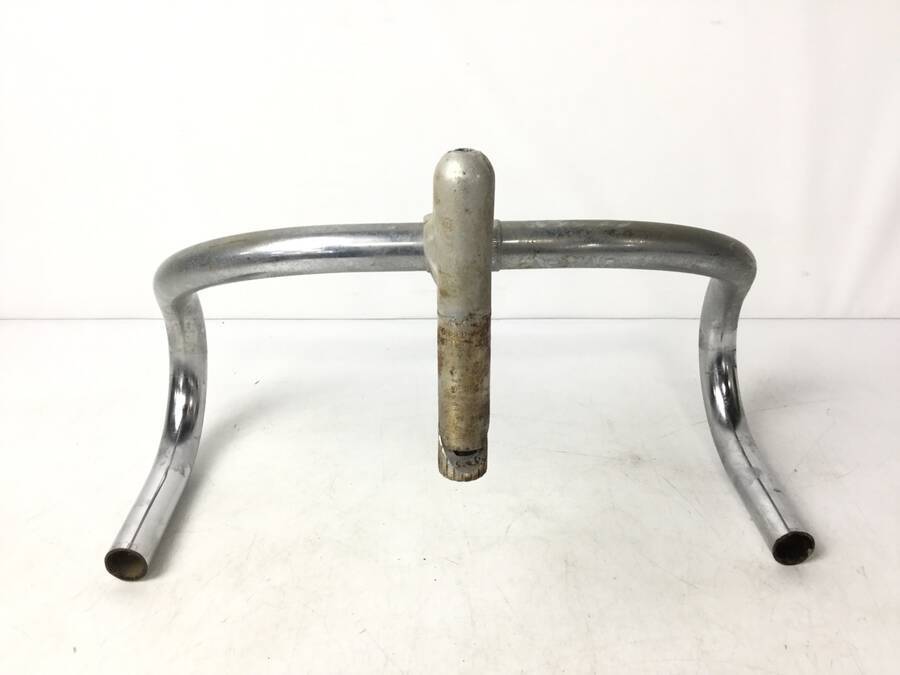 NITTO NJS 日東 鉄ドロップハンドル ステムセット ハンドル幅:370mm 