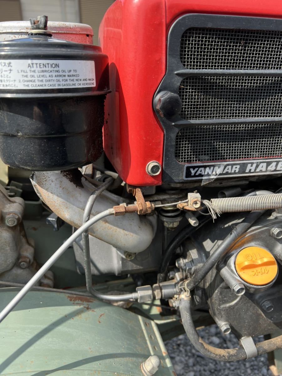 耕運機 ヤンマーディーゼル耕運機 4馬力 エンジンHA4B 実働車 クボタ  