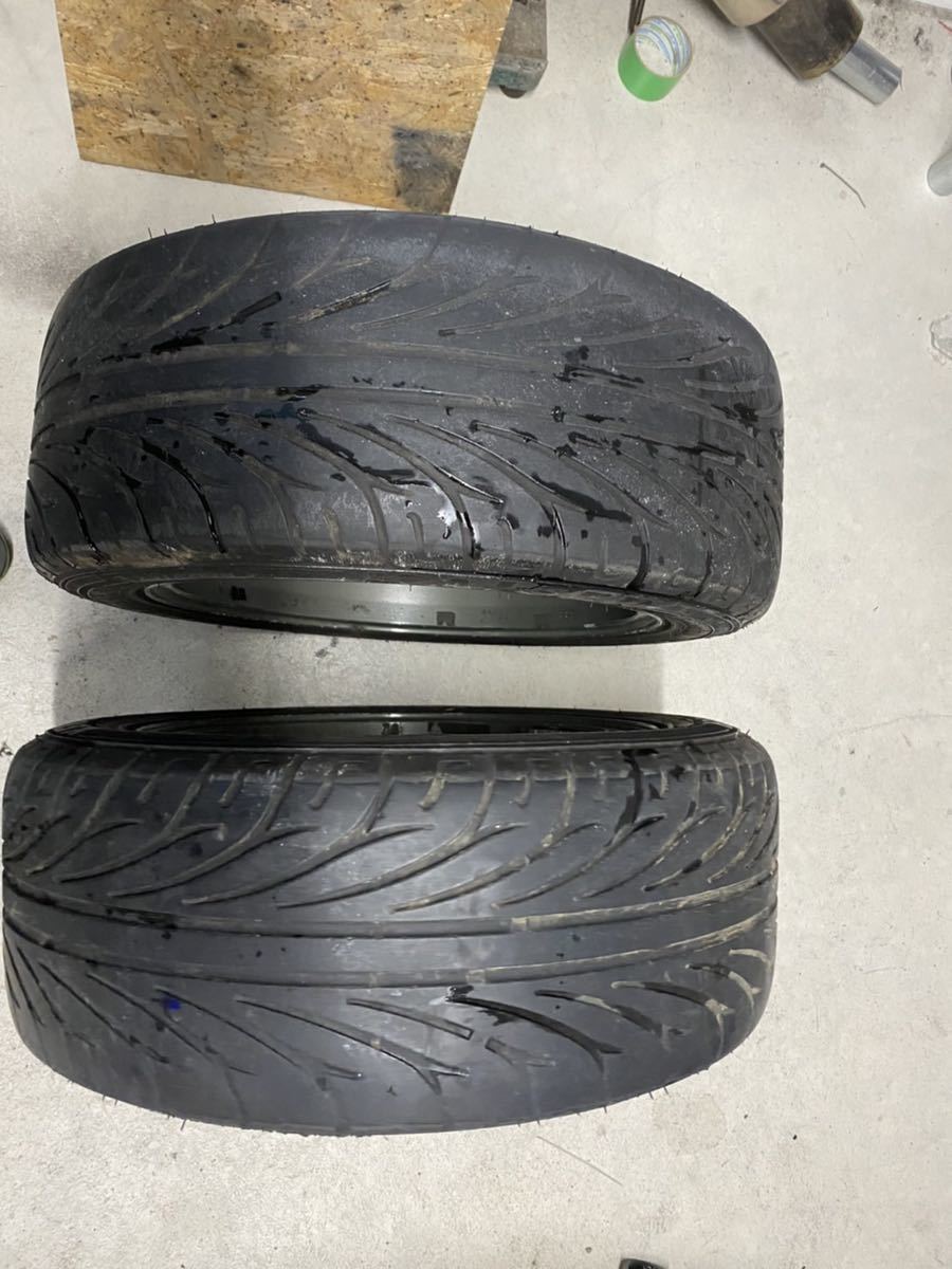 P1レーシング 16インチ 7.5j +12 PCD114.3 4H ホイール2本タイヤセット 