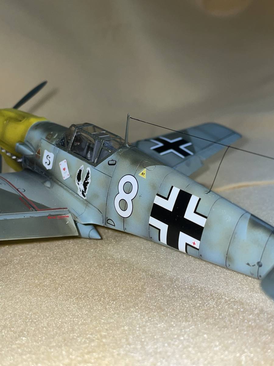 タミヤ1/48メッサーシュミットBf-109 E-7プラモデル完成品(ドイツ