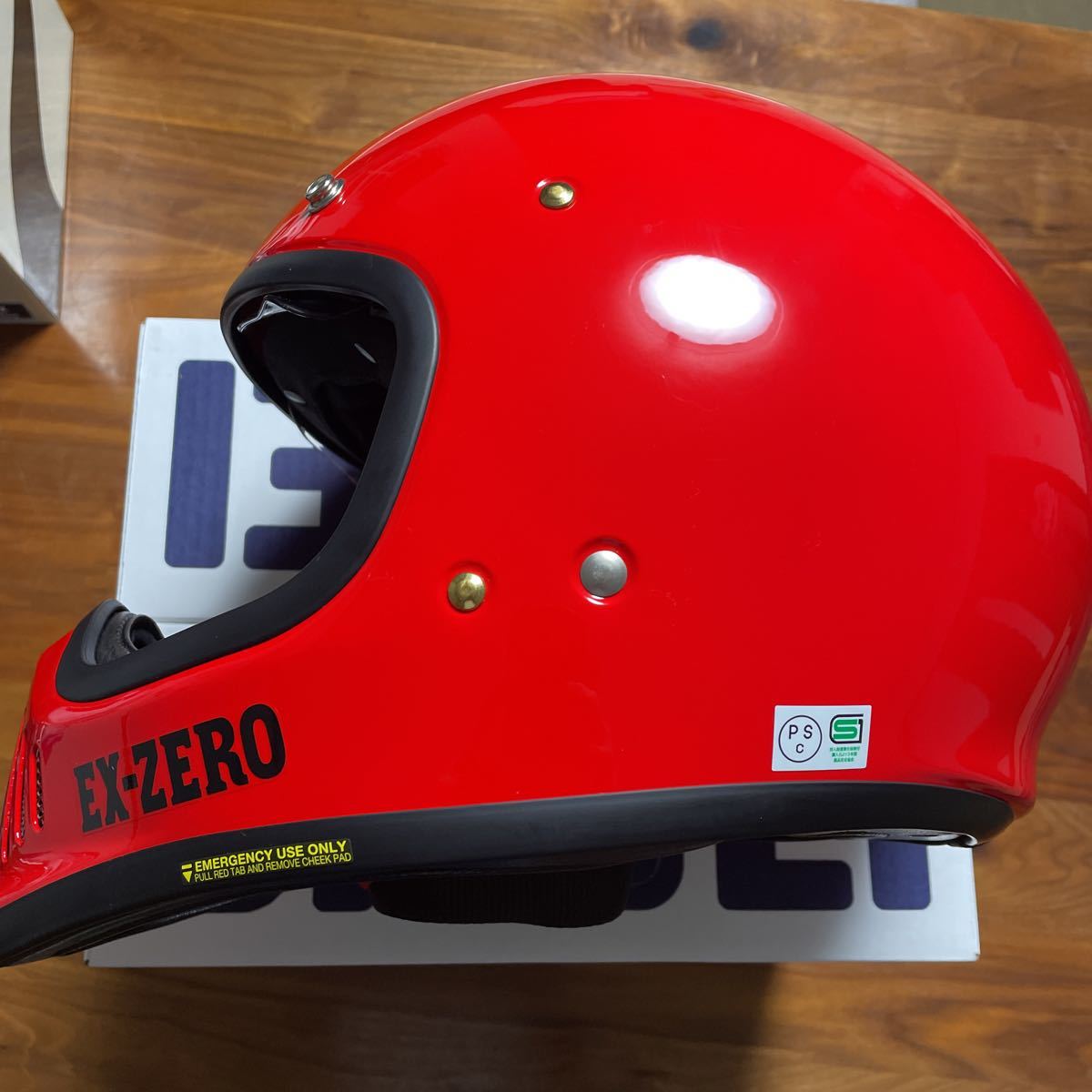 SHOEI EX-ZERO 赤 ヘルメット Lサイズ シャインレッド 使用回数少