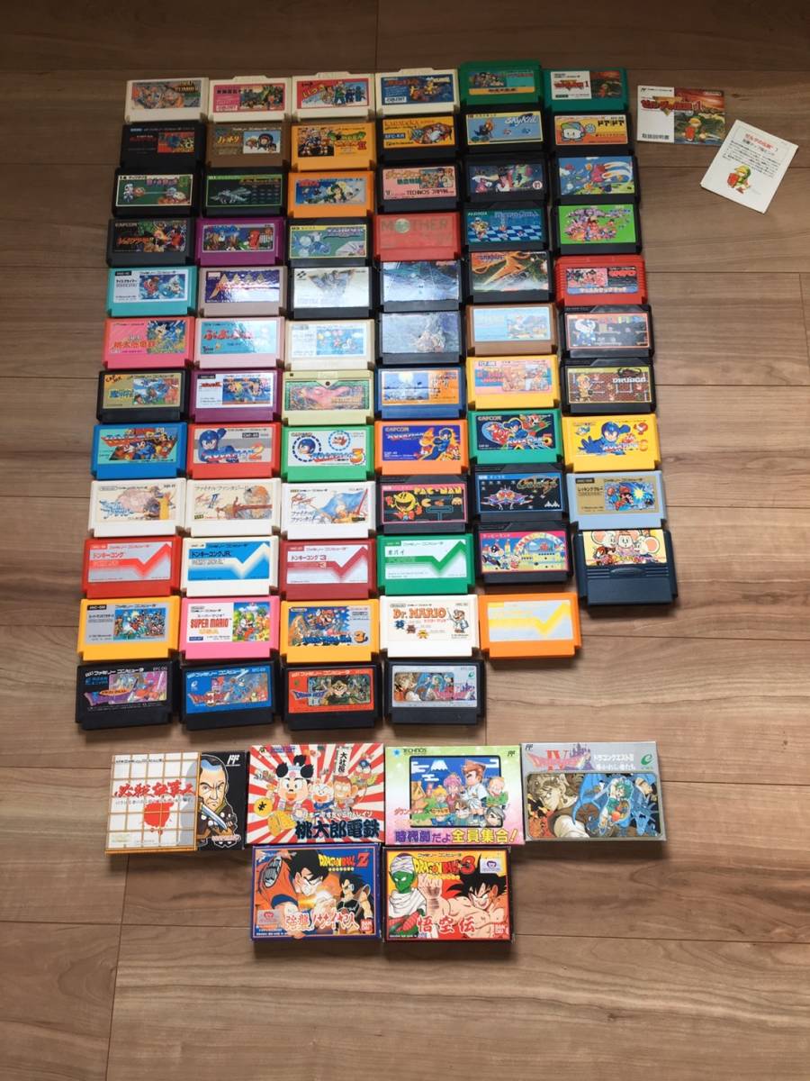 任天堂 ファミリーコンピューター ゲームカセット ソフト まとめ売り 