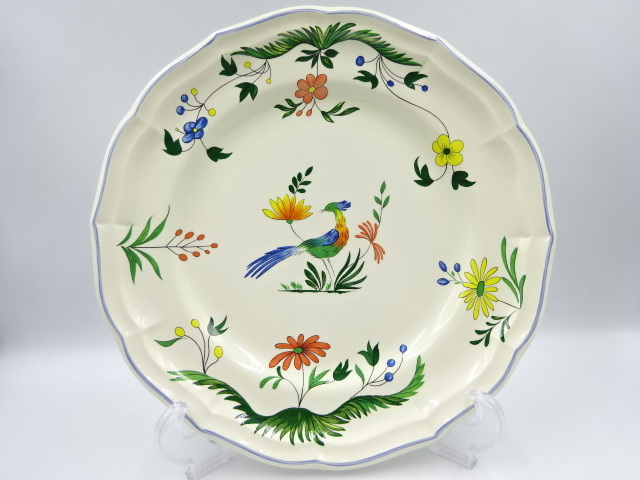 ◇ Gien ジアン オアゾ・ドゥ・パラディ PLATE OISEAUX DE PARADIS