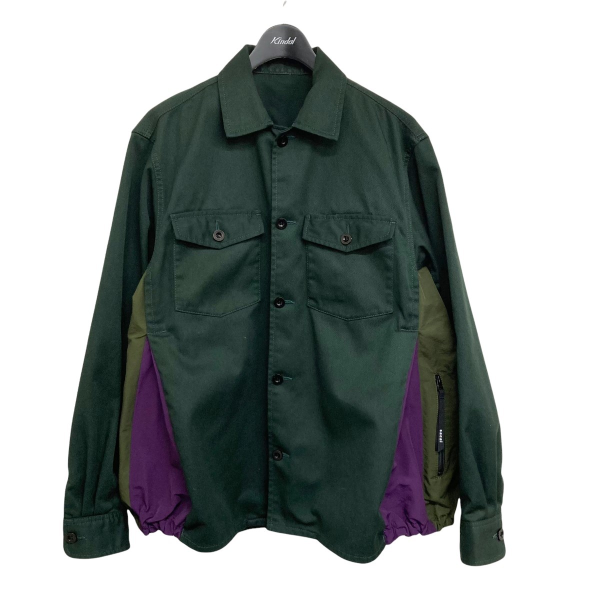 sacai 21AW Chino × Grosgrain Shirt pantsセット 3 ミリタリーシャツ 