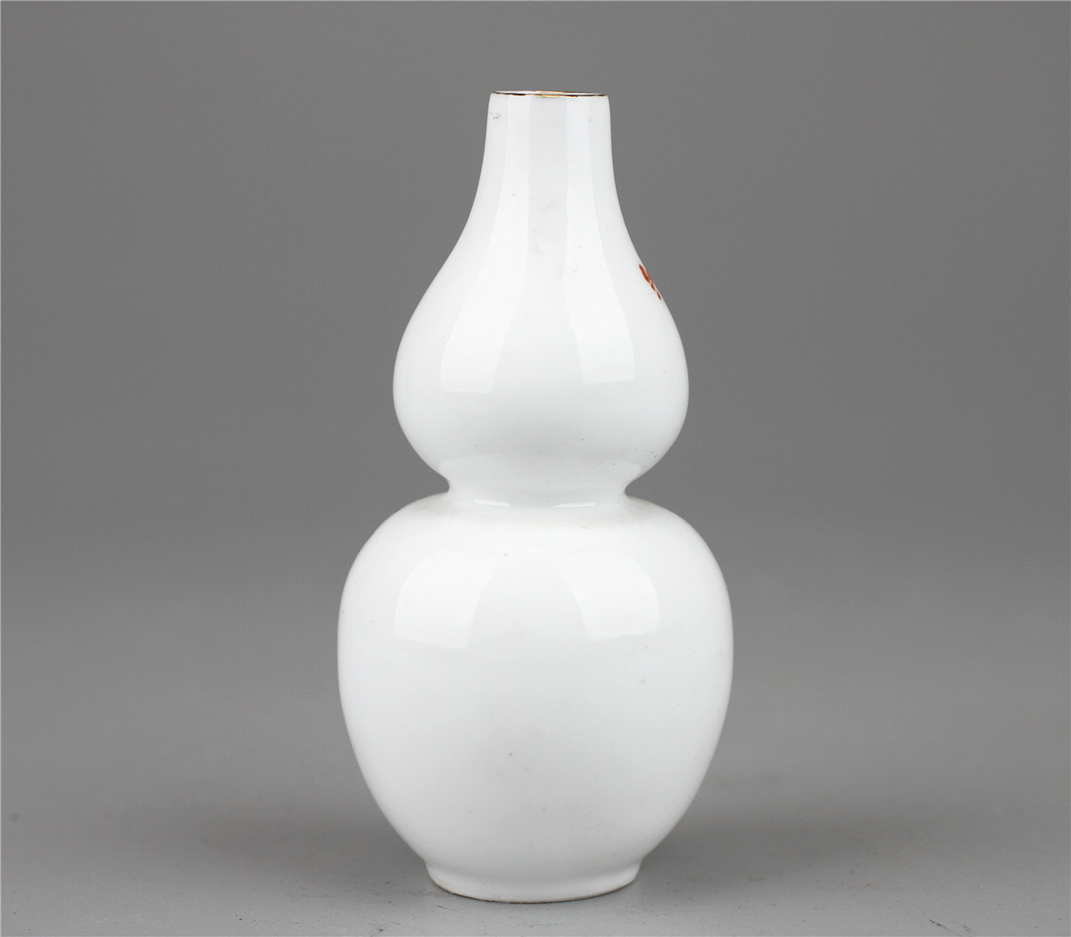 ろ0021i 【民国粉彩】 景徳鎮製 粉彩花鳥文瓢箪小花瓶／状態いい美品
