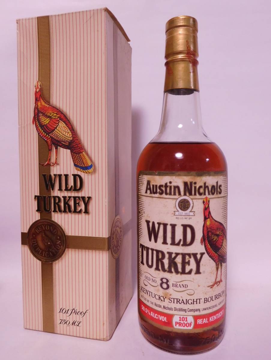8年 ワイルドターキー TURKEY WILD 50.5度 : 700ml 750ml 旧ボトル