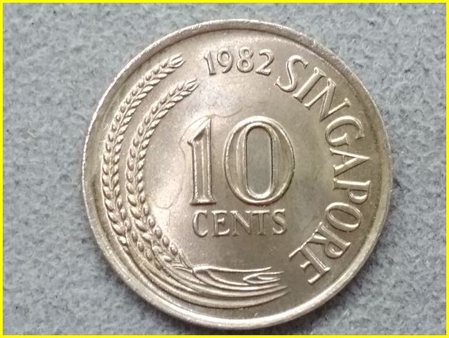 シンガポール 10セント 硬貨/1982年】 10￠/TEN CENTS/旧硬貨/コイン 